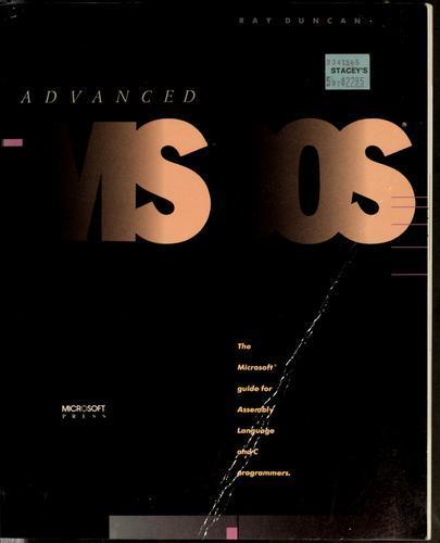 Ray Duncan: Advanced MS-DOS programming: The Microsoft guide for Assembly language and C programmers (1986)