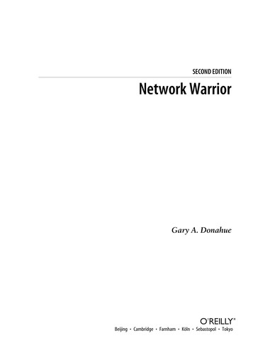 Gary A. Donahue: Network warrior (2011, O'Reilly)