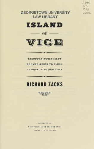 Richard Zacks: Island of vice (2012, Doubleday)