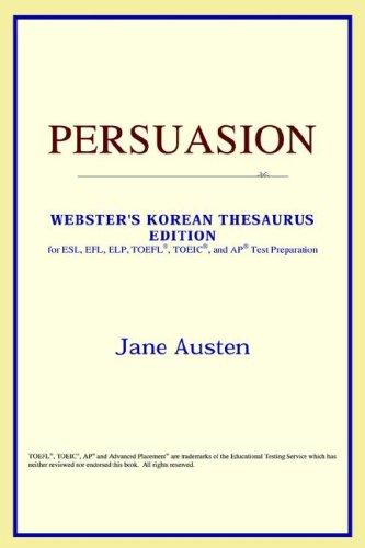 ICON Reference: Persuasion (Webster's Korean Thesaurus Edition) (Paperback, 2006, ICON Reference)
