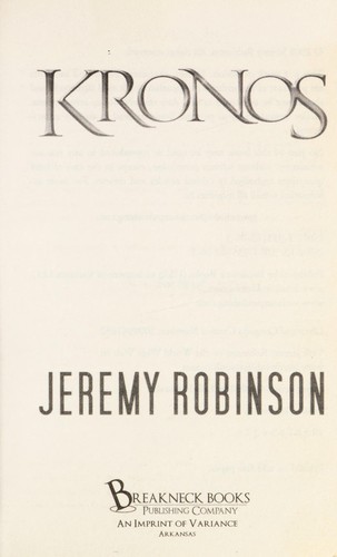 Jeremy Robinson: Kronos (2008, Breakneck Books)