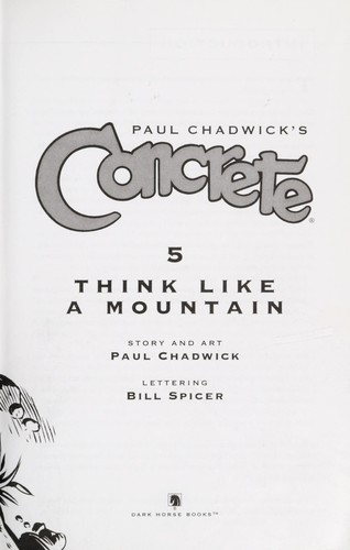 Paul Chadwick: Paul Chadwick's Concrete (2005, Dark Horse Books)