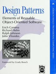 Erich Gamma, John Vlissides, Richard Helm, Ralph Johnson: Design patterns (1995, Addison-Wesley)