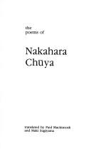The poems of Nakahara Chūya (1993, Gracewing)