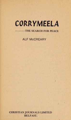 Alf McCreary: Corrymeela (1975, Christian Journals Limited)