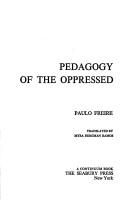 Paulo Freire: Pedagogy of the Oppressed (Paperback, 1973, Seabury Press)