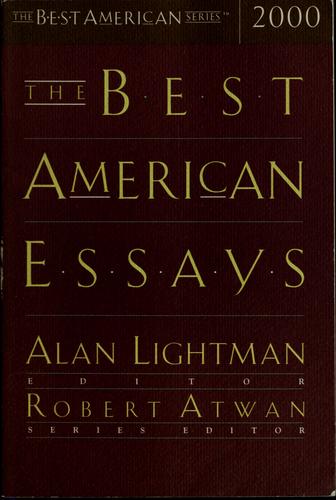Alan Lightman: The best American essays 2000 (2000, Houghton Mifflin)
