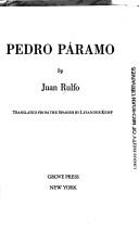 Juan Rulfo: Pedro Paramo (Paperback, 1989, Grove Press)
