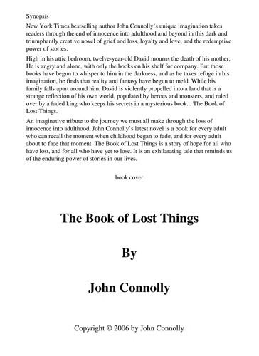John Connolly: The book of lost things (2007, Hodder)