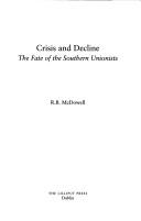 R. B. McDowell: Crisis and decline (1997, Lilliput Press)