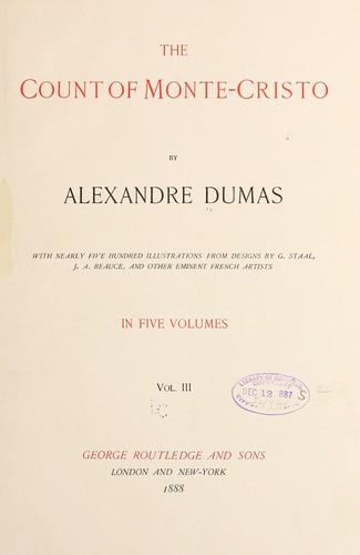 Alexandre Dumas, E. L. James: The Count of Monte-Cristo (1888, G. Routledge and Sons)