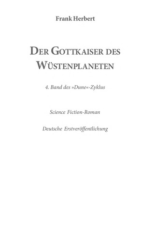 Frank Herbert: ... Roman des Dune-Zyklus (German language, 1994, Heyne)