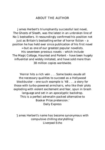 James Herbert: ' 48 (1997, HarperCollins)