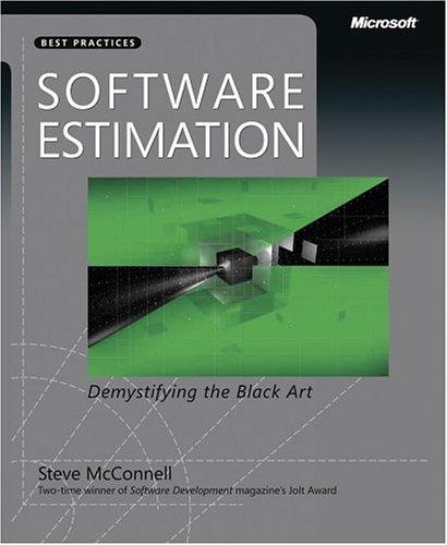 Steve McConnell: Software Estimation (Paperback, 2006, Microsoft Press)