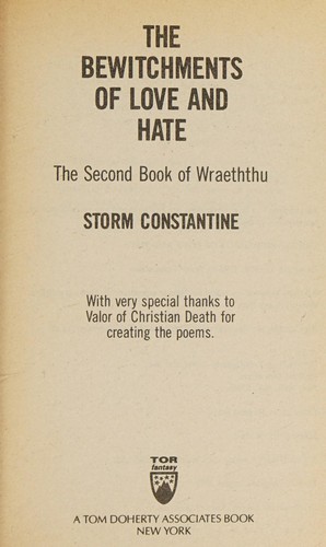Bewitchments of Love and Hate. (Paperback, 1990, Tor Books)