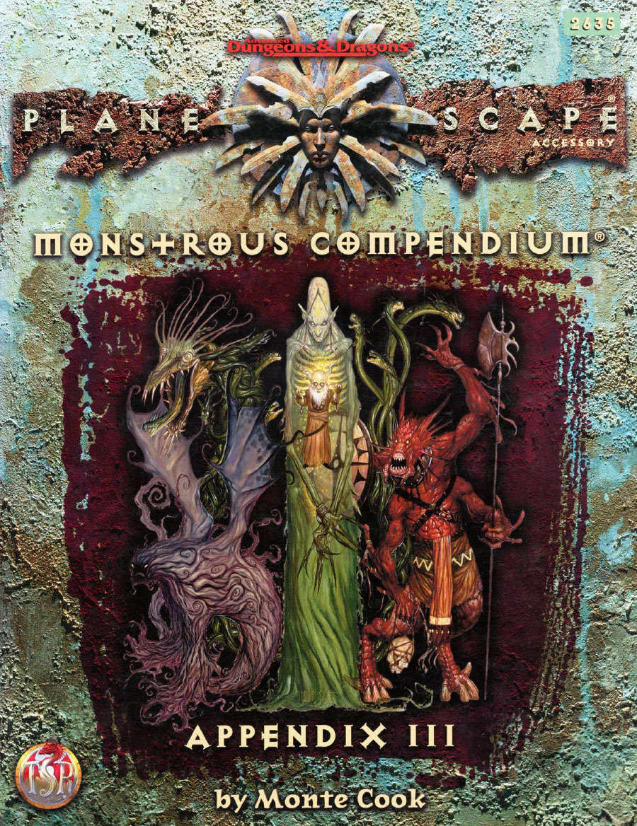 Monte Cook: Monstrous Compendium, Appendix III (Planescape; Advanced Dungeons & Dragons, 2nd Edition, Accessory/2635) (Paperback, Wizards of the Coast)