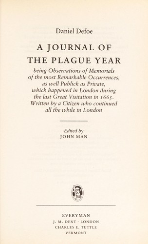 Journal of the Plague Year (Everyman Paperback Classics) (1995, Everymans Library)