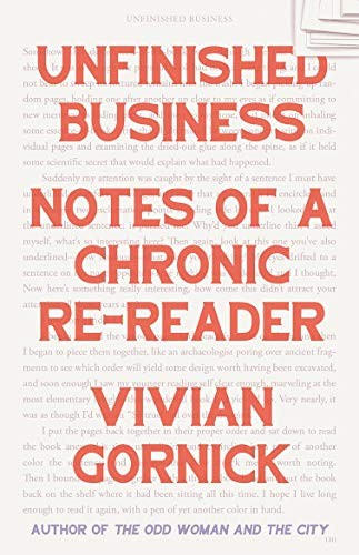 Vivian Gornick: Unfinished Business (Paperback, 2020, Black Inc.)