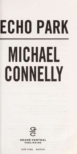 Michael Connelly: Echo Park (2015)