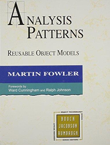 Martin Fowler: Analysis Patterns (1996)