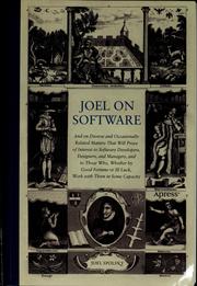 Joel Spolsky: Joel on software (2004, Apress)