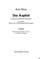 Karl Marx: Das Kapital (German language, 1984, Gerstenberg)