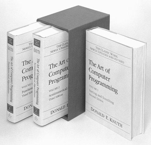 Donald Knuth: Art of Computer Programming, The, Volumes 1-3 Boxed Set (2nd Edition) (The Art of Computer Programming Series) (1998, Addison-Wesley Professional)