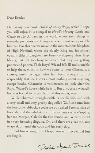 Diana Wynne Jones: House of Many Ways (2009, HarperCollins Publishers Limited)
