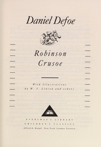 Daniel Defoe: Robinson Crusoe (Hardcover, 1970, Atheneum)