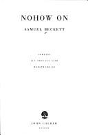 Samuel Beckett: Nohow on (1989, John Calder)
