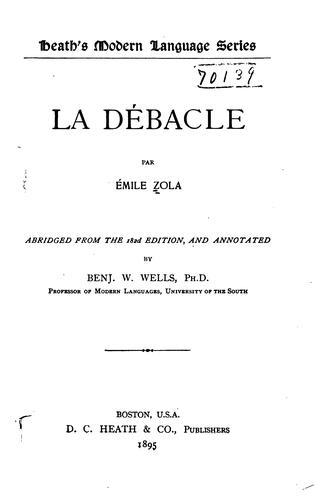 Émile Zola: La débâcle (1895, D.C. Heath & co.)