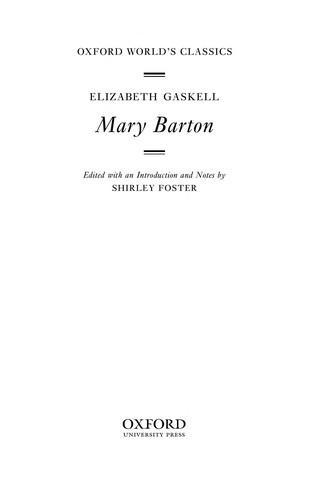 Elizabeth Cleghorn Gaskell: Mary Barton
