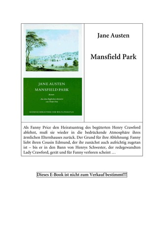 Jane Austen: Mansfield Park (German language, 2006, Manesse-Verl.)