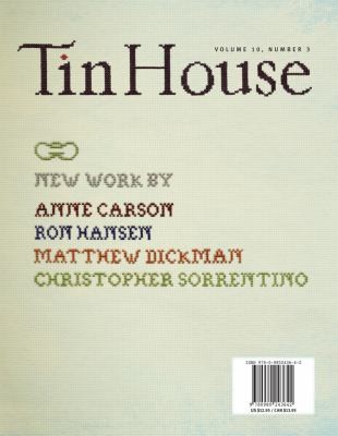 Rob Spillman: Tin House Magazine (2009, Tin House Magazine)
