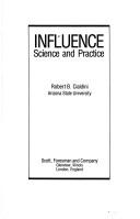 Robert Cialdini: Influence (1985, Scott, Foresman)