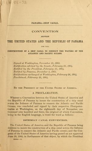 United States: Panama Canal (1903, Govt. Print. Off.)