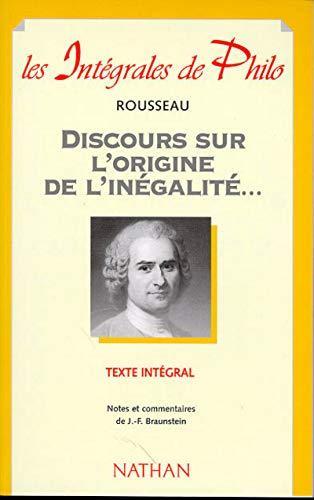 Jean-Jacques Rousseau: Discours sur l'origine et les fondements de l'inégalité parmi les hommes (French language, 1998, Nathan)