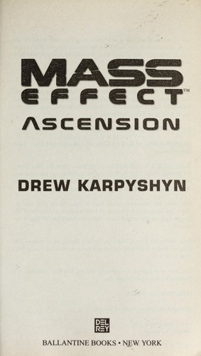 Drew Karpyshyn: Mass Effect (2008, Del Rey)