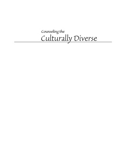 Derald Wing Sue, David Sue: Counseling the culturally diverse (2007, John Wiley)