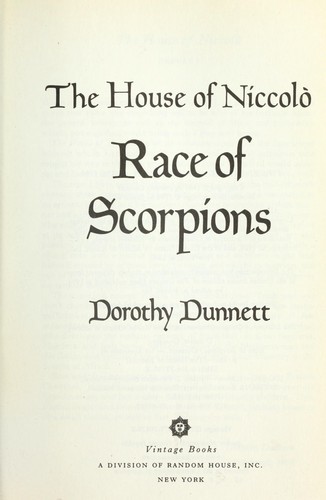 Dunnett, Dorothy.: Race of scorpions (1999, Vintage Books)
