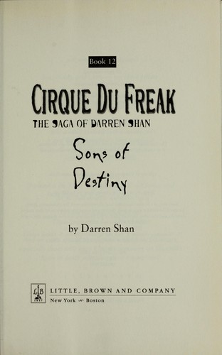 Darren Shan: Cirque du freak (Paperback, 2006, Little, Brown)