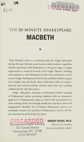 Nick Newlin, William Shakespeare: Macbeth (2010, Nicolo Whimsey Press)
