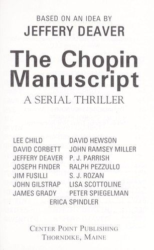 Jeffery Deaver: The Chopin manuscript (2010, Center Point Pub.)