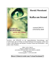 Haruki Murakami: Kafka am strand (German language, 2004, DuMont)