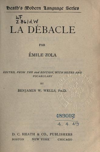 Émile Zola: La débâcle (French language, 1922, D.C. Heath)
