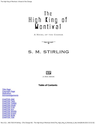 S. M. Stirling: The High King of Montival (EBook, 2010, Roc)