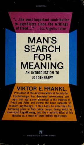Viktor E. Frankl: Man's Search for Meaning (Paperback, 1969, Washington Square Press)