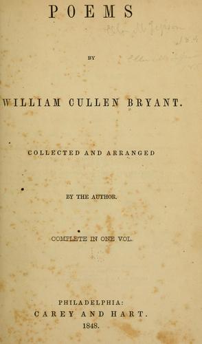 William Cullen Bryant: Poems (1848, Carey and Hart)