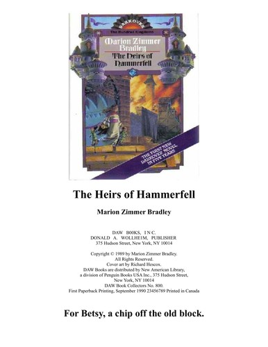 Marion Zimmer Bradley: The Heirs of Hammerfell (Paperback, 1990, DAW)