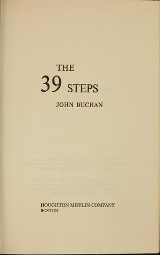 John Buchan: The 39 steps (1943, Houghton Mifflin)